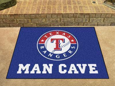 Door Mat MLB Texas Rangers Man Cave All-Star Mat 33.75"x42.5"