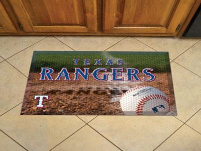 Welcome Mat MLB Texas Rangers Scraper Mat 19"x30" Ball