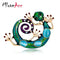 MloveAcc Blue Enamel Lizard Gecko Snake Brooches for Women Corsage Diamante Embellishments Kihen Broach Coroa Relogio Femini--JadeMoghul Inc.