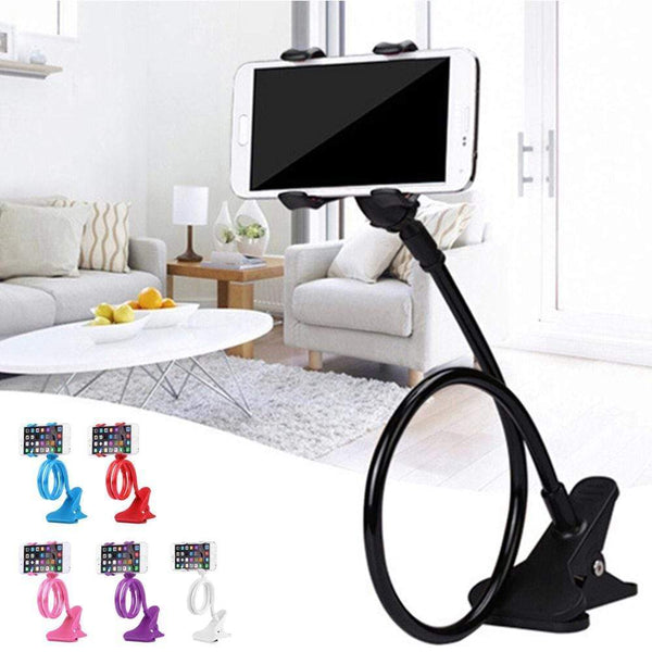 Mobile Lazy Bracket Two Clamp Flexible Phone Stand Holder for Cellphone Support AExp