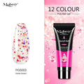 Mobray 15ml Poly Nail Gel Kit Quick Building Set Poly UV Gel Nail Gel Nail Polish For Nail Extensions Acrylic Gel Polish Nails AExp