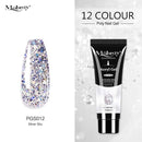 Mobray 15ml Poly Nail Gel Kit Quick Building Set Poly UV Gel Nail Gel Nail Polish For Nail Extensions Acrylic Gel Polish Nails AExp