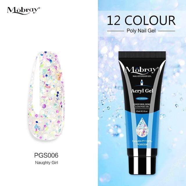 Mobray 15ml Poly Nail Gel Kit Quick Building Set Poly UV Gel Nail Gel Nail Polish For Nail Extensions Acrylic Gel Polish Nails JadeMoghul Inc. 