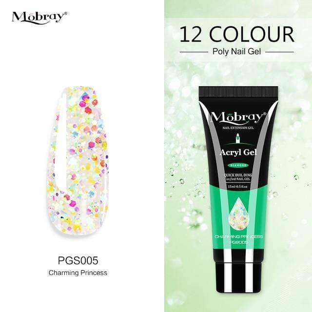 Mobray 15ml Poly Nail Gel Kit Quick Building Set Poly UV Gel Nail Gel Nail Polish For Nail Extensions Acrylic Gel Polish Nails JadeMoghul Inc. 