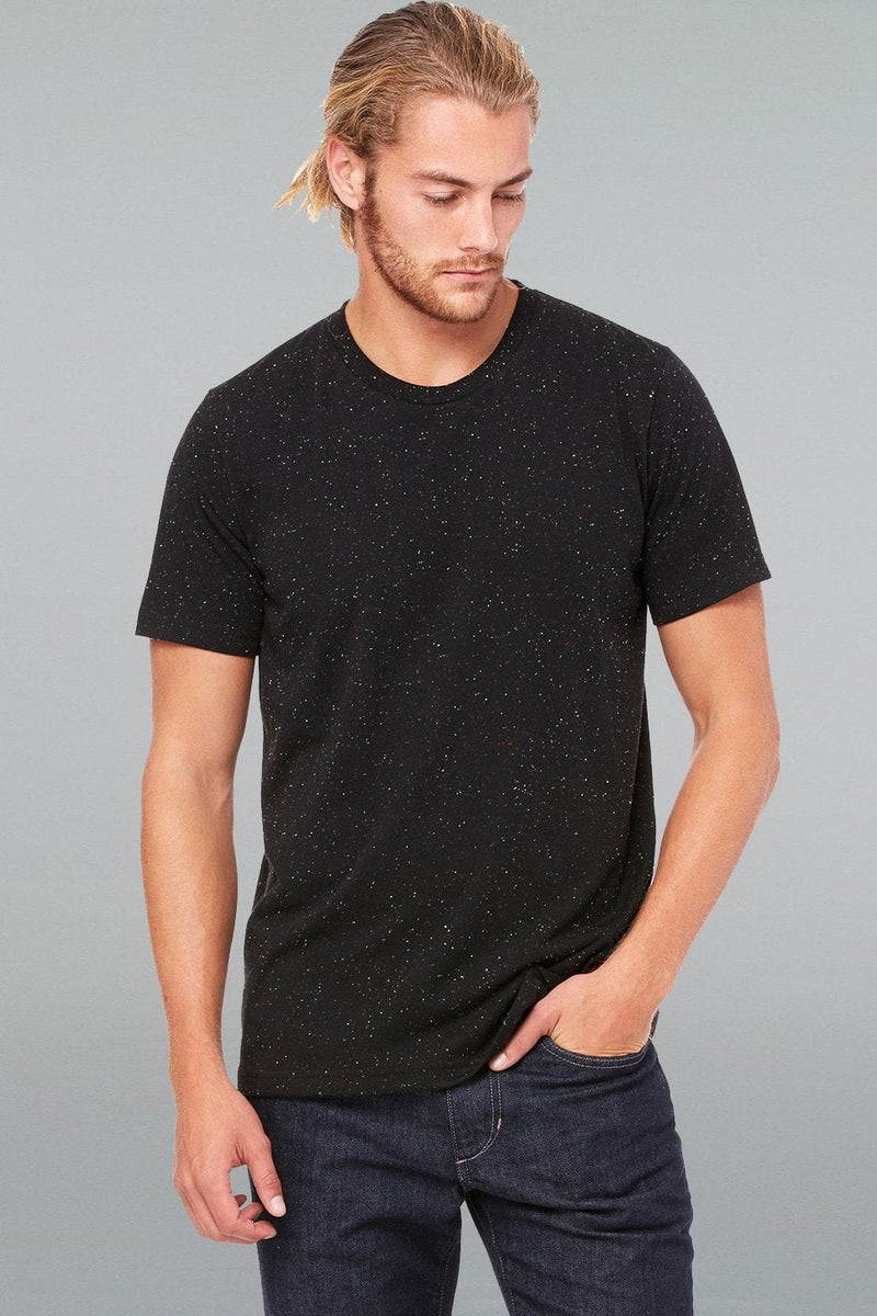 Mod Poly-Cotton Tee - Men-Men Short Sleeve Tops-XS-Black Speckled-JadeMoghul Inc.