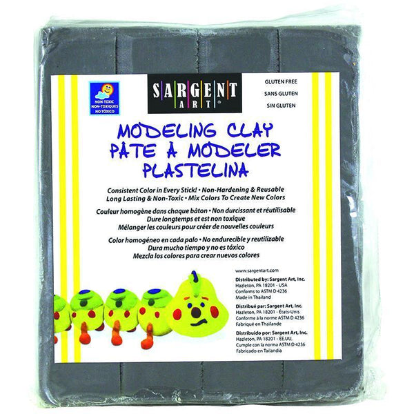 MODELING CLAY PLASTIC GRAY 1 LB BOX-Arts & Crafts-JadeMoghul Inc.