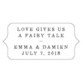 Modern Fairy Tale Diecut Sticker Silver (Pack of 1)-Wedding Favor Stationery-Pewter Grey-JadeMoghul Inc.