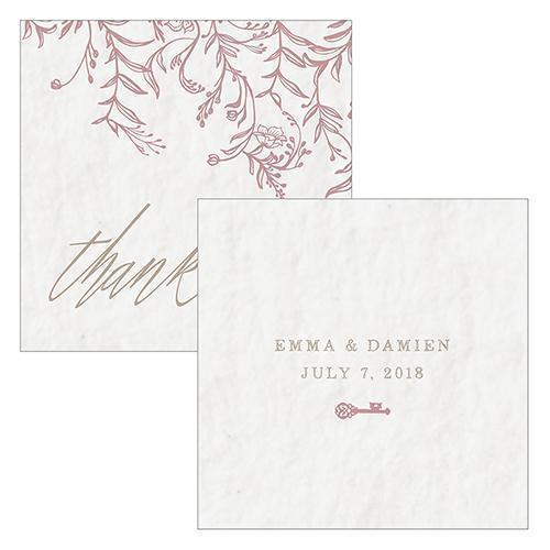 Modern Fairy Tale Square Tag Mocha Mousse (Pack of 1)-Wedding Favor Stationery-Mocha Mousse-JadeMoghul Inc.