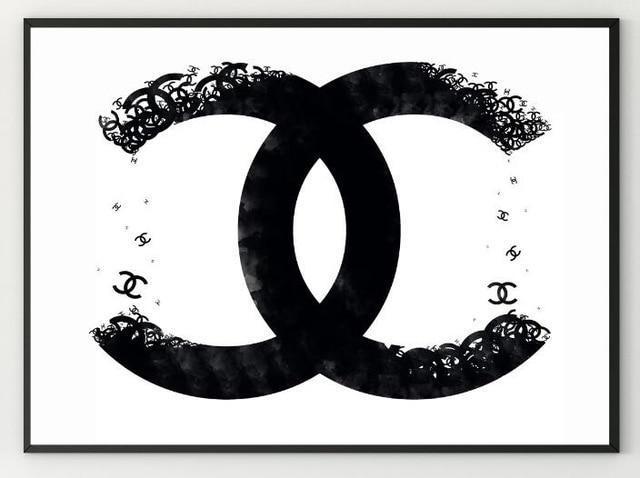 Modern Fashion Women Home Decor Perfume Bottle Canvas Painting coco Wall Pictures Wall Art For Living Room A4 Posters and Print-13cmx18cm no frame-B-JadeMoghul Inc.