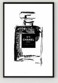 Modern Fashion Women Home Decor Perfume Bottle Canvas Painting coco Wall Pictures Wall Art For Living Room A4 Posters and Print-13cmx18cm no frame-C-JadeMoghul Inc.