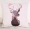 Modern Minimalist Geometric Cushion Pink Triangle Animal Deer Antler Letter Throw Pillows Headrest For Nordic Style Home Decor-A9-45x45cm Just Cover-JadeMoghul Inc.