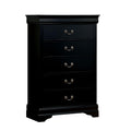 Modern Style Wooden Chest, Black-Accent Chests and Cabinets-Black-Wood-JadeMoghul Inc.