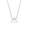 Modern Triangle Necklace - Silver (Pack of 1)-Personalized Gifts for Women-JadeMoghul Inc.