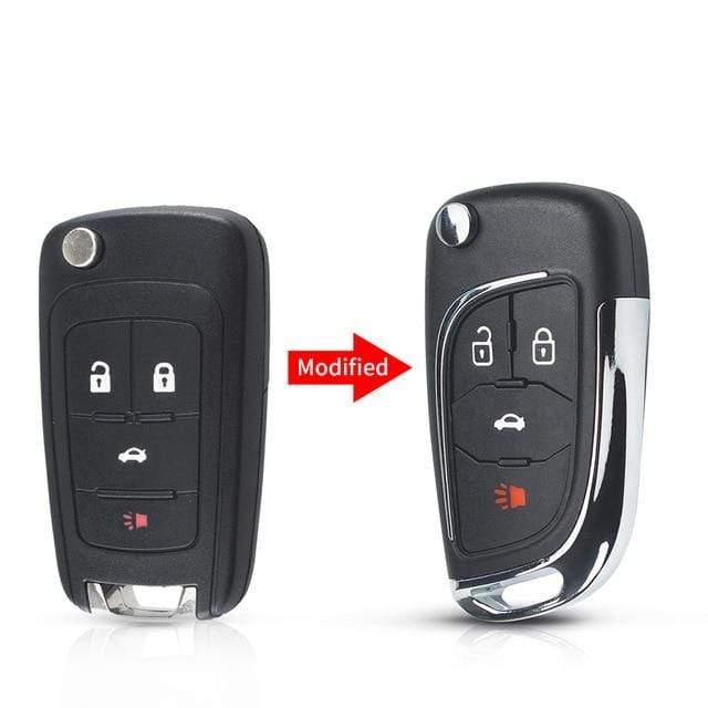 Modified Folding Remote Car Key Shell For Chevrolet Cruze Epica Lova Camaro For Opel Vauxhall Insignia Astra Mokka For Buick JadeMoghul Inc. 