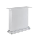 Modish Bar Table, White High Gloss-Console Tables-White-MDF PB-JadeMoghul Inc.
