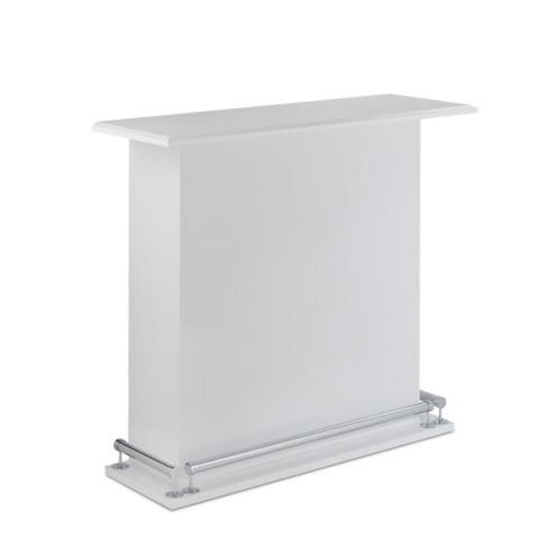Modish Bar Table, White High Gloss-Console Tables-White-MDF PB-JadeMoghul Inc.