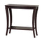 Modish Console Table With 1 Shelf, Dark Brown-Console Tables-Dark Brown-Wood-JadeMoghul Inc.