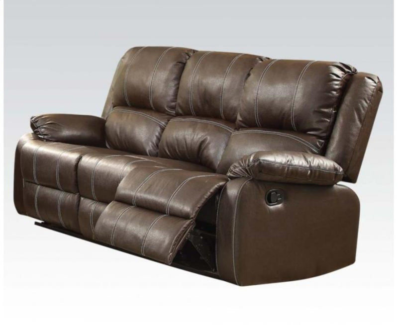 Modish Polyurethane Sofa (Motion), Brown-Sofas-Brown-Upholstery-JadeMoghul Inc.