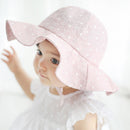 Moeble Kids Pink Sun Hat Summer Cotton Bucket Hat Toddler & Children Girls Brim Beach Hat With Wide Brim 1pc H835-1 white-JadeMoghul Inc.