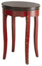Molly Vintage Side Table, Red-End Tables-Red, Antique Brown-Wood-JadeMoghul Inc.