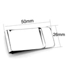 Money Clips For Men LO3380 Stainless Steel Money clip