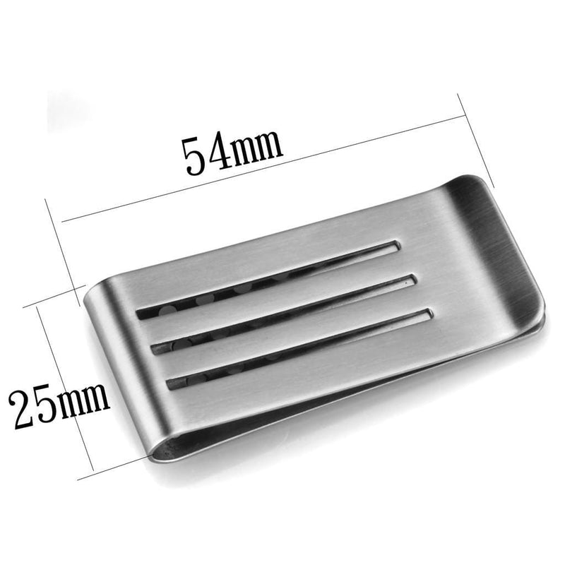 Money Clips For Men LO3383 Stainless Steel Money clip