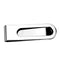 Money clip Money Clips For Men LO4130 Rhodium Brass Money clip with Epoxy in Jet Alamode Fashion Jewelry Outlet
