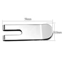 Money clip Money Clips For Men LO4142 Rhodium Brass Money clip Alamode Fashion Jewelry Outlet