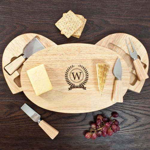 Cheese Board Ideas Monogram Feature Classic Cheese Board Set