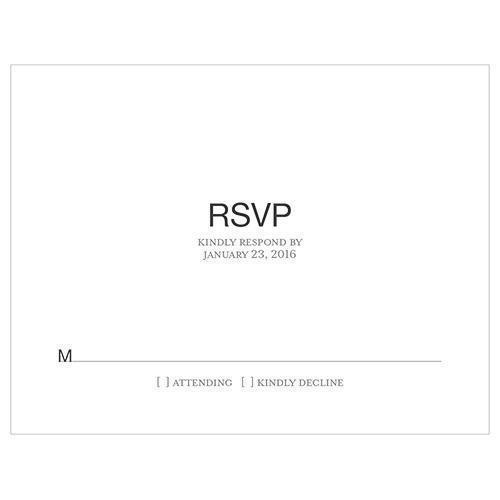 Monogram Simplicity RSVP (Pack of 1)-Weddingstar-JadeMoghul Inc.