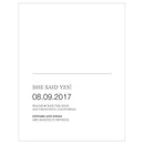 Monogram Simplicity Save The Date Card - Open Area for Embossing-Stamping (Pack of 1)-Weddingstar-JadeMoghul Inc.