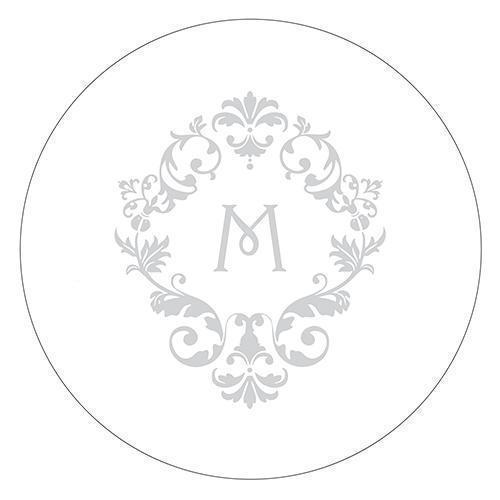 Monogram Simplicity Small Sticker - Classic Filigree (Pack of 1)-Wedding Favor Stationery-JadeMoghul Inc.