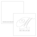 Monogram Simplicity Square Favor Tag - Elegant (Pack of 1)-Wedding Favor Stationery-JadeMoghul Inc.