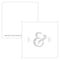 Monogram Simplicity Square Favor Tag - Simple Ampersand (Pack of 1)-Wedding Favor Stationery-JadeMoghul Inc.