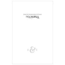 Monogram Simplicity Thank You Card With Fold - Simple Ampersand (Pack of 1)-Weddingstar-JadeMoghul Inc.