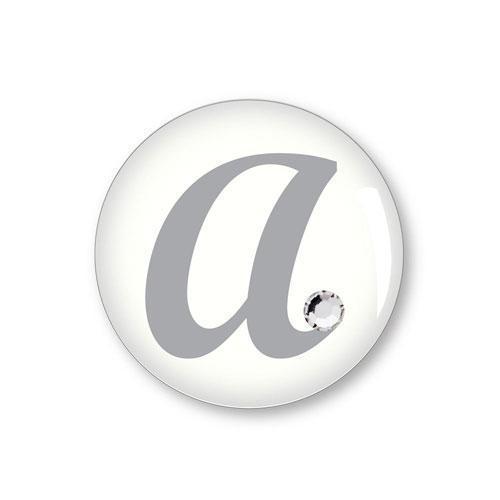 Monogram with Single Rhinestone Epoxy Sticker Letter "H" (Pack of 25)-Stationery-JadeMoghul Inc.