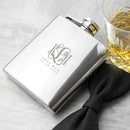 Present Ideas Monogrammed 6oz Hip Flask for Best Man