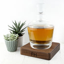 Monogrammed Gifts Monogrammed LSA Whisky Decanter & Walnut Base