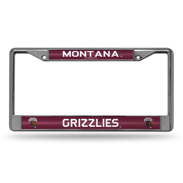 Jeep License Plate Frame Montana Bling Chrome Frame