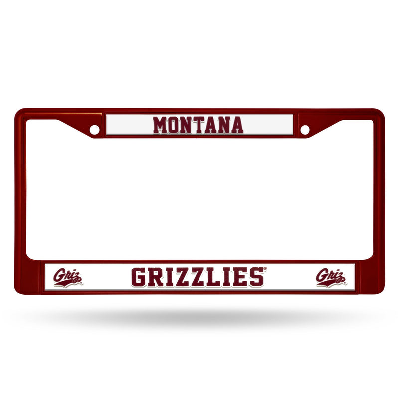 Lexus License Plate Frame Montana Maroon Colored Chrome Frame