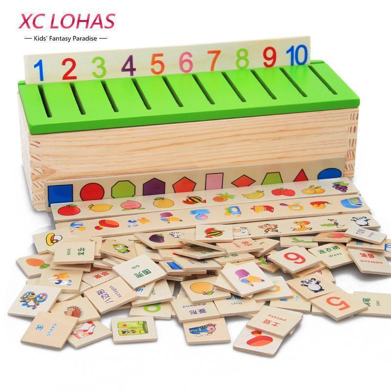 Montessori Educational Wooden Game Recognition Toy--JadeMoghul Inc.