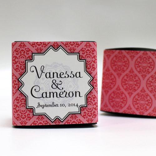 Moroccan Cube Favor Box Wrap Ruby (Pack of 1)-Favor-Saffron Yellow-JadeMoghul Inc.