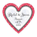 Moroccan Heart Sticker Ruby (Pack of 1)-Wedding Favor Stationery-Red-JadeMoghul Inc.