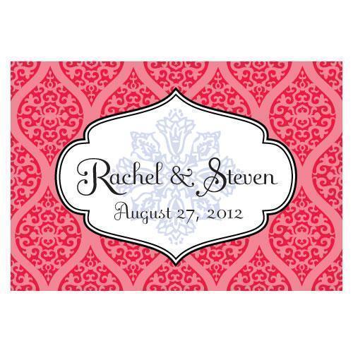 Moroccan Large Rectangular Tag Ruby (Pack of 1)-Wedding Favor Stationery-Ruby-JadeMoghul Inc.