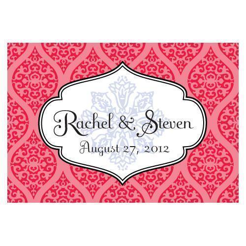Moroccan Large Rectangular Tag Ruby (Pack of 1)-Wedding Favor Stationery-Saffron Yellow-JadeMoghul Inc.