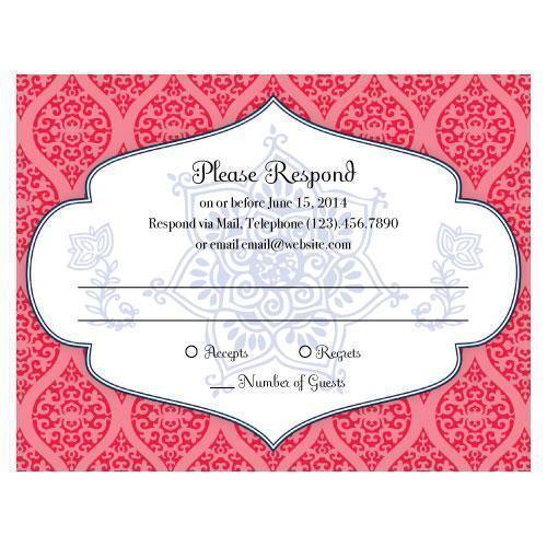 Moroccan RSVP Ruby (Pack of 1)-Weddingstar-Ruby-JadeMoghul Inc.