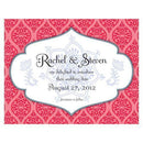 Moroccan Save The Date Card Ruby (Pack of 1)-Weddingstar-Red-JadeMoghul Inc.