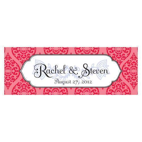 Moroccan Small Rectangular Tag Ruby (Pack of 1)-Wedding Favor Stationery-Red-JadeMoghul Inc.