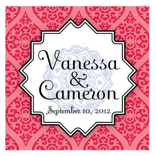 Moroccan Square Tag Ruby (Pack of 1)-Wedding Favor Stationery-Carribean Blue-JadeMoghul Inc.