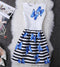 Mother Daughter Dresses 2017 New Girls Vintage Printed Spring Dress Family Matching Dress Mother Daughter Clothes Mae e Filha-Blue-6T-JadeMoghul Inc.